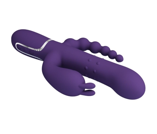 PRETTY LOVE - CAMMY TRIPLE VIBRADOR MULTIFUNCIÓN 4 EN 1 MORADO