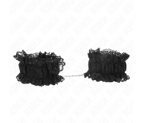 KINK - LACE ELASTIC WRIST RESTRAINTS NEGRO