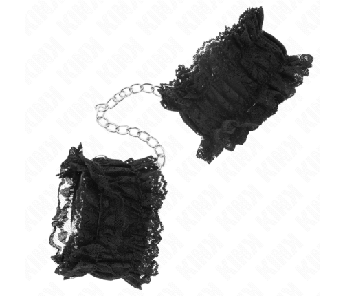 KINK - LACE ELASTIC WRIST RESTRAINTS NEGRO