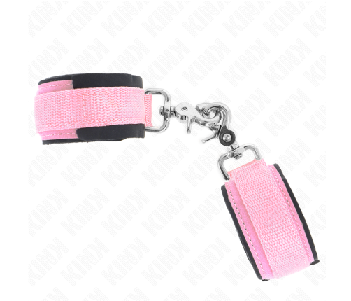 KINK - ADJUSTABLE NEOPRENE WRIST RESTRAINTS PINK ADJUSTABLE 22-34 CM
