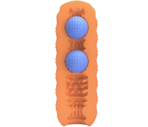 PRETTY LOVE - TWIN BALLS MASTURBADOR MASCULINO NARANJA