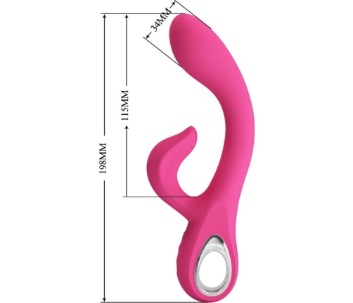 PRETTY LOVE - FRITZ VIBRADOR RABBIT 12 VIBRACIONES ROSA