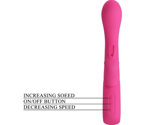 PRETTY LOVE - NOVAK VIBRADOR RABBIT 12 VIBRACIONES ROSA