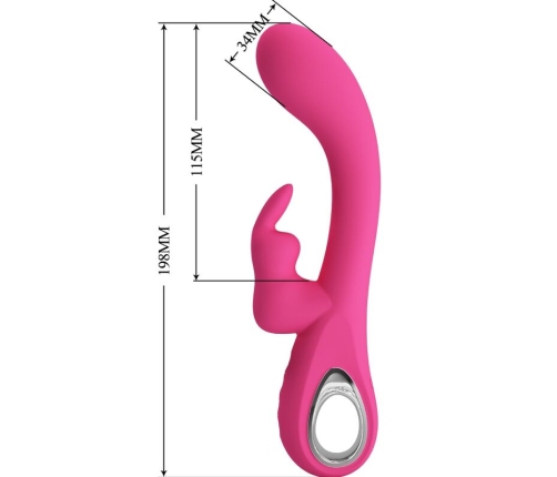 PRETTY LOVE - NOVAK VIBRADOR RABBIT 12 VIBRACIONES ROSA