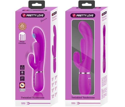 PRETTY LOVE - SHANIA TRIPLE VIBRADOR RABBIT MULTIFUNCIÓN ROSA