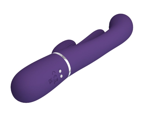 PRETTY LOVE - SHANIA TRIPLE RABBIT VIBRATOR MULTIFUNCTION PURPLE