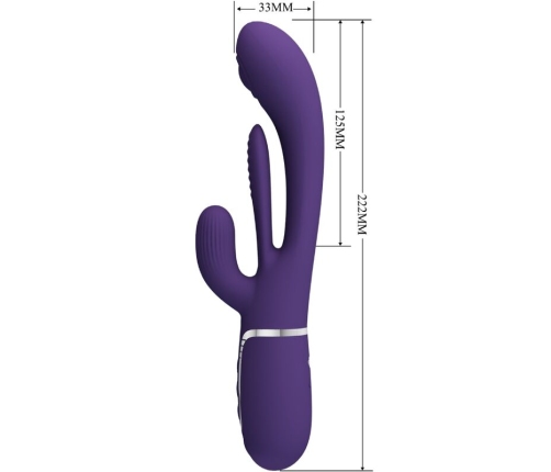 PRETTY LOVE - SHANIA TRIPLE RABBIT VIBRATOR MULTIFUNCTION PURPLE