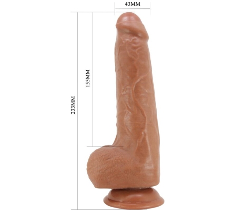 PRETTY LOVE - DRACO REALISTIC DILDO 23 CM MODEL 2 FLESH