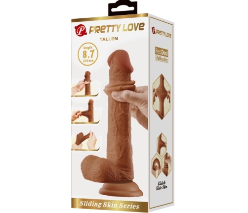 PRETTY LOVE - TALLEN DILDO REALÍSTICO 22 CM MULATO