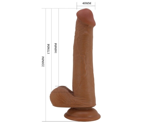 PRETTY LOVE - TALLEN DILDO REALÍSTICO 22 CM MULATO