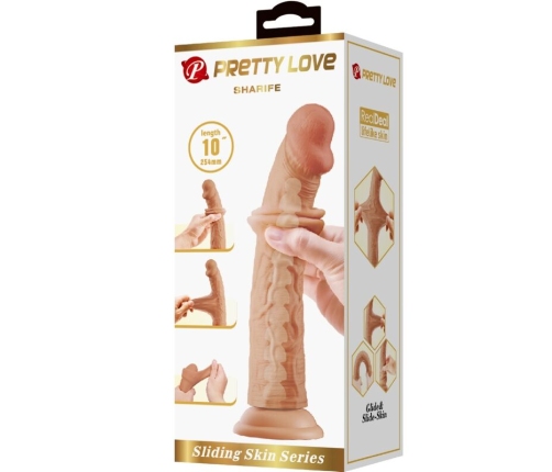 PRETTY LOVE - SHARIFE REALISTIC DILDO 25 CM FLESH