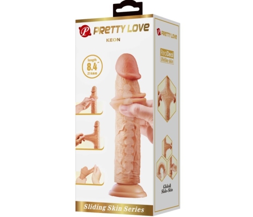 PRETTY LOVE - KEON DILDO REALÍSTICO 21 CM NATURAL