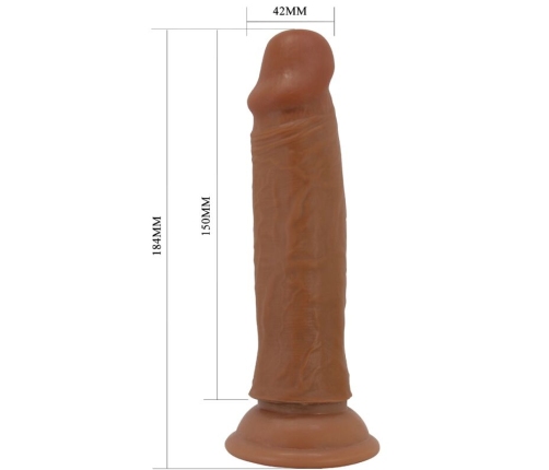 PRETTY LOVE - QUENTIN REALISTIC DILDO 18 CM BROWN