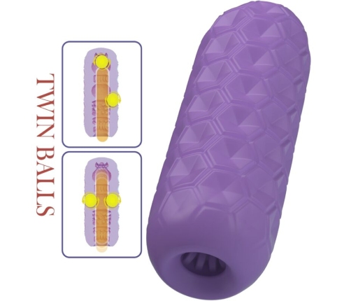 PRETTY LOVE - TWIN BALLS MASTURBADOR MASCULINO MORADO
