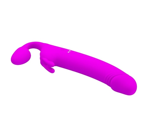 PRETTY LOVE - ZANINI STRAPLESS STRAP-ON 10 VIBRATIONS PURPLE