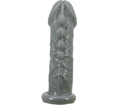 PRETTY LOVE - FUNDA REALÍSTICA ALARGADORA Y RETARDANTE PARA PENE GRIS