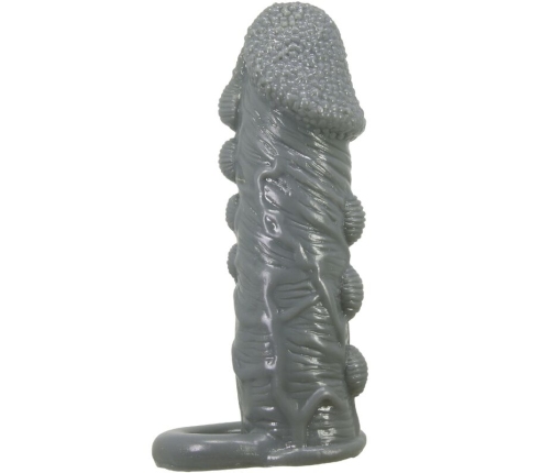 PRETTY LOVE - FUNDA REALÍSTICA ALARGADORA Y RETARDANTE PARA PENE GRIS