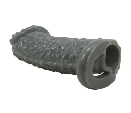 PRETTY LOVE - FUNDA REALÍSTICA ALARGADORA Y RETARDANTE PARA PENE MODELO 2 GRIS