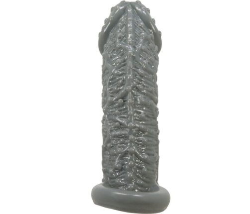 PRETTY LOVE - FUNDA REALÍSTICA ALARGADORA Y RETARDANTE PARA PENE MODELO 2 GRIS