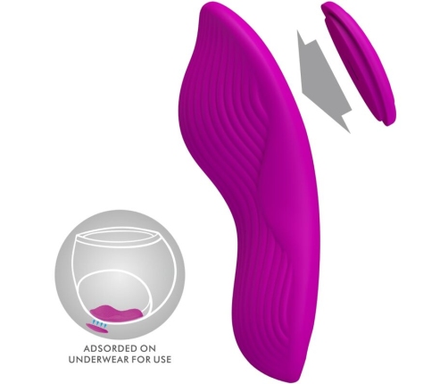 PRETTY LOVE - ROMARIO LAY-ON CLITORIS STIMULATOR REMOTE CONTROL PINK