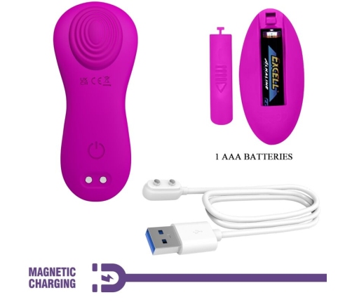 PRETTY LOVE - ROMARIO LAY-ON CLITORIS STIMULATOR REMOTE CONTROL PINK