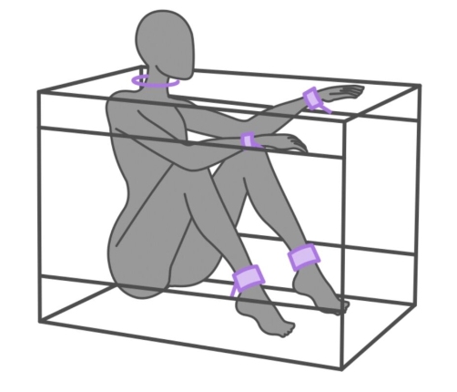 SECRET DOME - KINK CLUB LA NICHE CABIN PURPLE