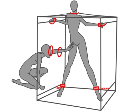 SECRET DOME - KINK CLUB CABIN SCANDALE BLACK & RED