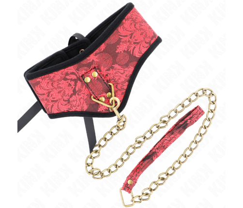 KINK - SCANDAL MODEL NECKLACE WITH LACE STRAP 75 CM 44 X 10 CM