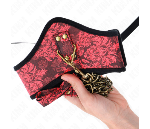 KINK - SCANDAL MODEL NECKLACE WITH LACE STRAP 75 CM 44 X 10 CM