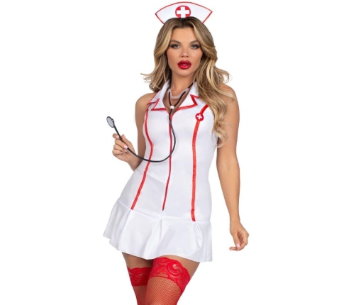 LEG AVENUE - HEAD NURSE COSTUME WHITE M/L
