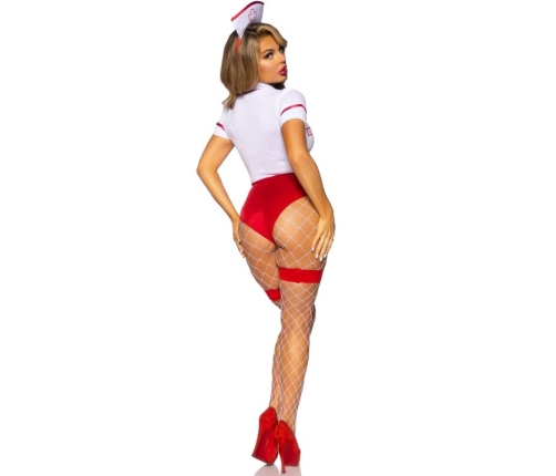 LEG AVENUE - SEXY NURSE COSTUME RED/WHITE M