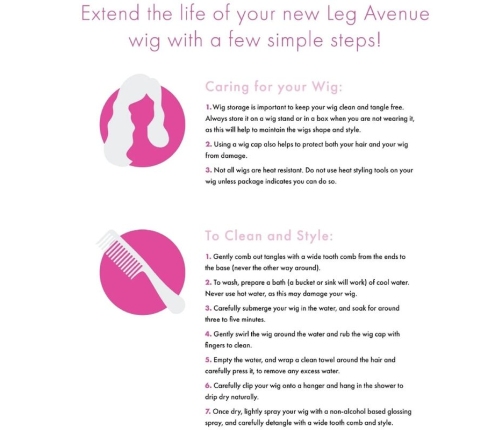 LEG AVENUE - SHORT NATURAL BOB WIG BLACK