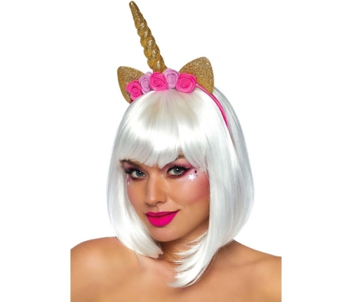 LEG AVENUE - UNICORN FLOWER HEADBAND GOLD