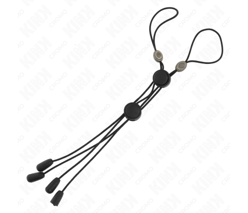 KINK - BLACK DETAIL NIPPLE CLAMPS WITH BLACK ELASTIC