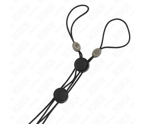 KINK - BLACK DETAIL NIPPLE CLAMPS WITH BLACK ELASTIC