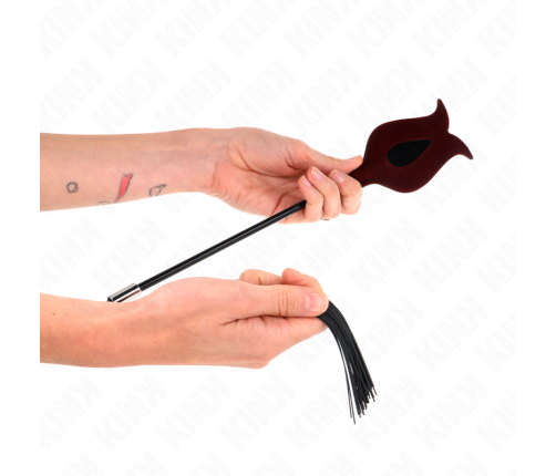 KINK - ROSE SHAPE SILICONE TASSEL WHIP 45 CM