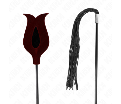 KINK - ROSE SHAPE SILICONE TASSEL WHIP 45 CM