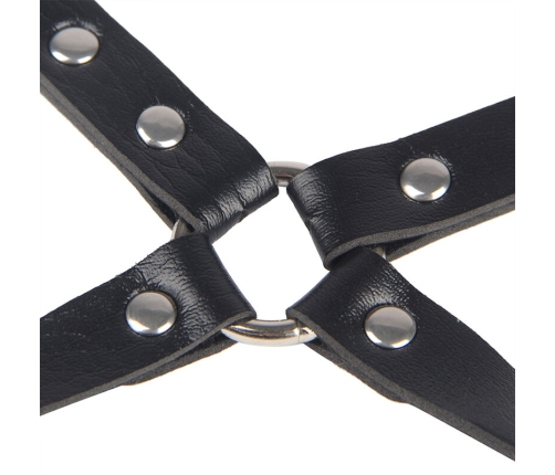 SUBBLIME - 953690 HANDCUFFS WITH BONDAGE BELT BLACK ONE SIZE