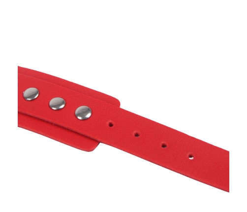SUBBLIME - 953706 HANDCUFFS WITH BONDAGE BELT RED ONE SIZE