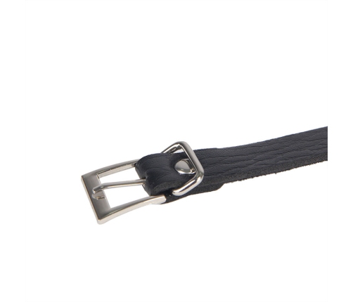 SUBBLIME - 953713 PUNK BONDAGE BELT METAL BUCKLE BLACK ONE SIZE