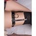 SUBBLIME - 953744 ADJUSTABLE LEATHER PUNK GARTER BLACK ONE SIZE