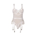 SUBBLIME - 954291 BODY WITH CHAINS + GARTER BELT WHITE L/XL