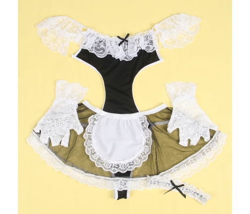 SUBBLIME - 954307 SEXY MAID COSTUME BLACK/WHITE S/M