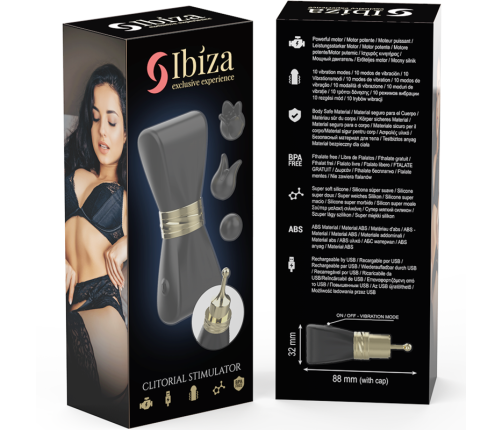 IBIZA - CLIT STIMULATOR 3 HEADS BOW