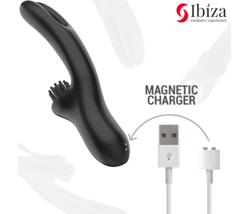 IBIZA - HI-TECH RABITT BRUSHING MULTI-CELL CLITORIAL AND DOUBLE WAVE VIBRATOR