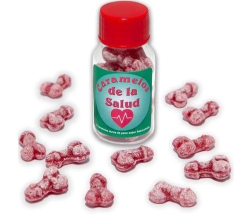 DIABLO PICANTE - 12 HEALTH CANDIES PENIS SHAPE STRAWBERRY/CHERRY
