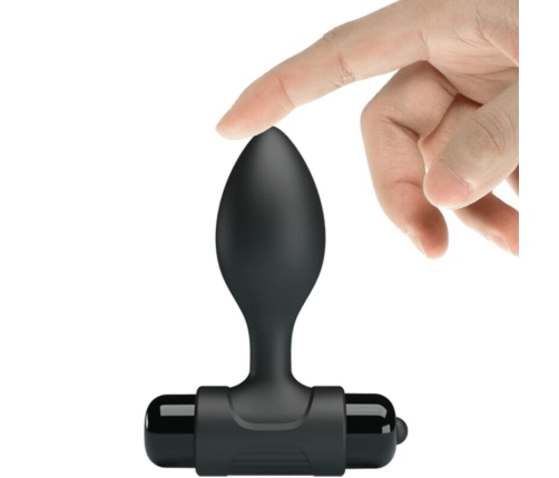 PRETTY LOVE - VIBRA BUTT 10 VIBRATIONS ANAL PLUG BLACK