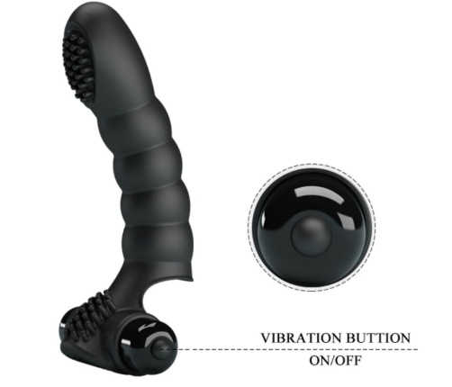 PRETTY LOVE - ALEXANDER FINGER VIBRATOR 10 VIBRATIONS BLACK