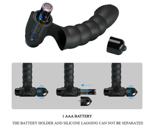 PRETTY LOVE - ALEXANDER FINGER VIBRATOR 10 VIBRATIONS BLACK