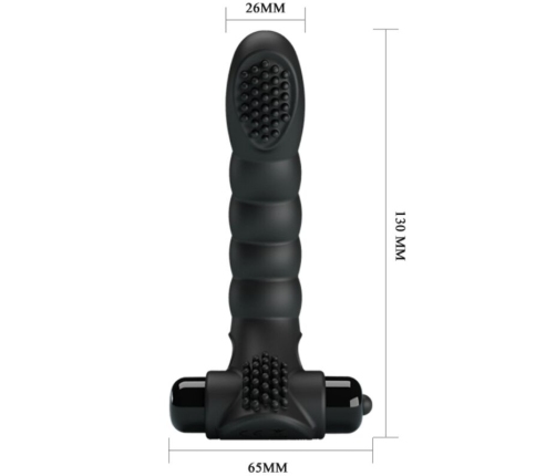PRETTY LOVE - ALEXANDER FINGER VIBRATOR 10 VIBRATIONS BLACK